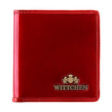 Wittchen - Damski portfel ze skóry lakierowany mały czerwony