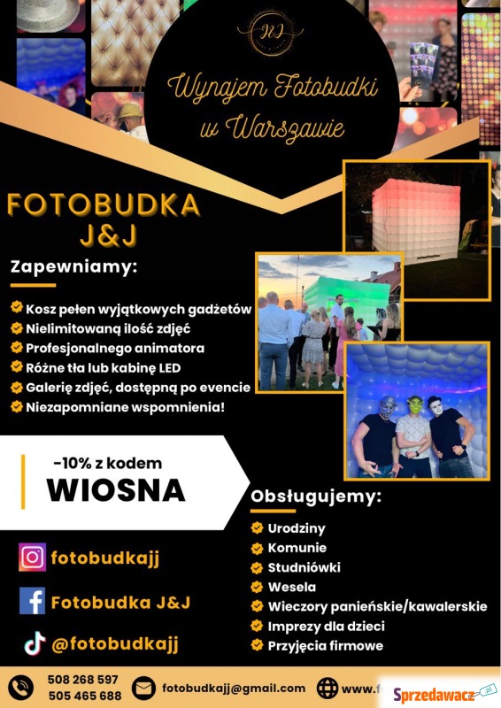Wynajem Fotobudka - Fotografia, video - Warszawa