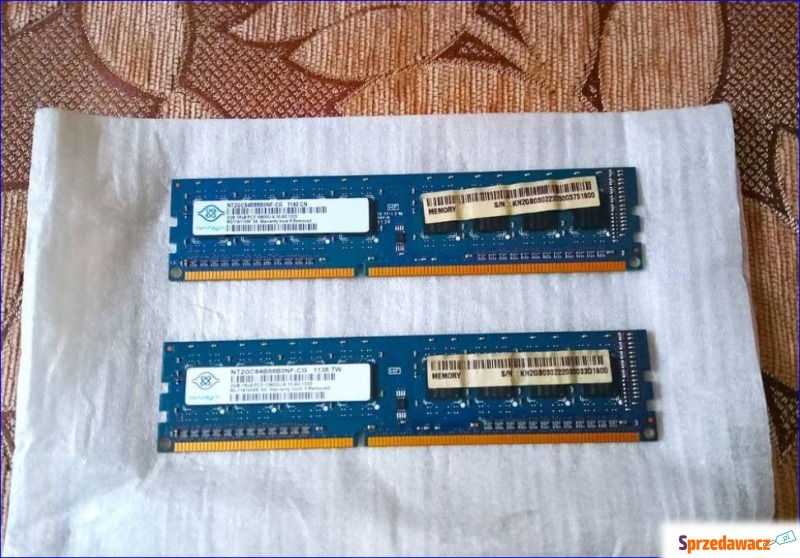 Komplet pamięci Nayna DDR3/PC3* 1333mhz* 2x 2GB - Pamieć RAM - Międzyrzec Podlaski