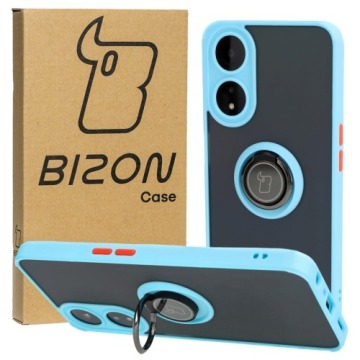 Etui Bizon Case Hybrid Ring do Oppo A78 5G, błękitne