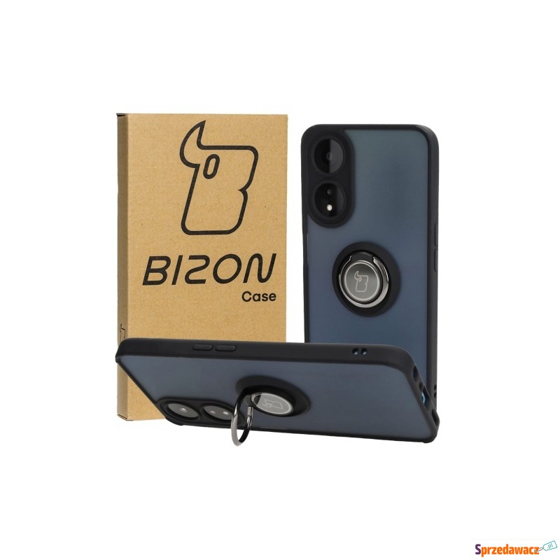 Etui Bizon Case Hybrid Ring do Oppo A78 5G, czarne - Etui na telefon - Wrocław