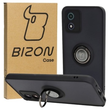 Etui Bizon Case Hybrid Ring do Motorola Moto E13, czarne