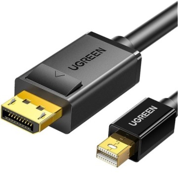 Kabel Ugreen Mini DisplayPort - DisplayPort, 4K, UHD, 1,5 m, czarny