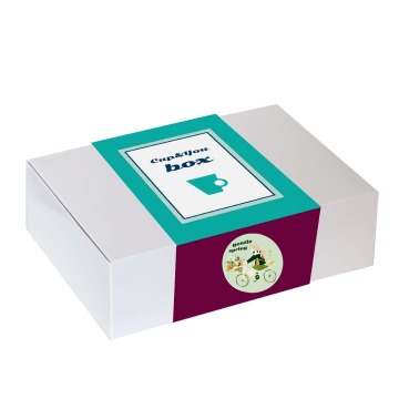 Zestaw prezentowy Wiosenny Box GENTLE SPRING. 10 sypanych herbat 5/8g z poręcznym zaparzaczem z zawi