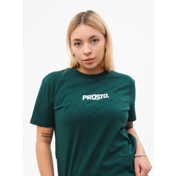 Koszulka Z Krótkim Rękawem Damska Ciemna Zielona Prosto Classy