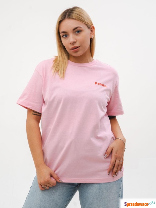 T-Shirt Damski Różowy Prosto Girlz - Bluzki, koszule - Tarnobrzeg