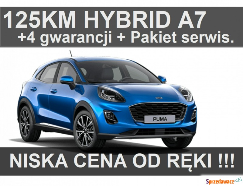 Ford Puma  SUV 2024,  1.0 hybryda - Na sprzedaż za 112 791 zł - Szczecinek