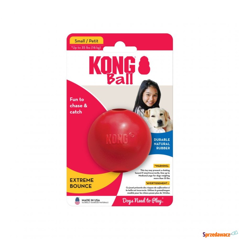 KONG interactive ball small 6cm kb2 - Akcesoria dla psów - Piekary Śląskie