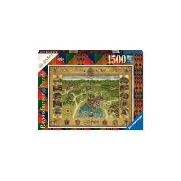  Puzzle 1500 el. Mapa Hogwartu Ravensburger