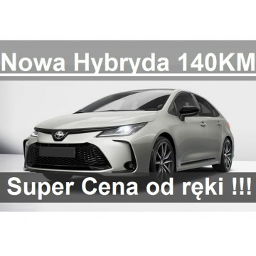 Toyota Corolla - Nowa Hybryda 140KM 1,8 Comfort Kamera Dostępny od ręki  - 1305zł