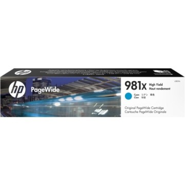Oryginalny tusz HP 981X PageWide niebieski XL L0R09A