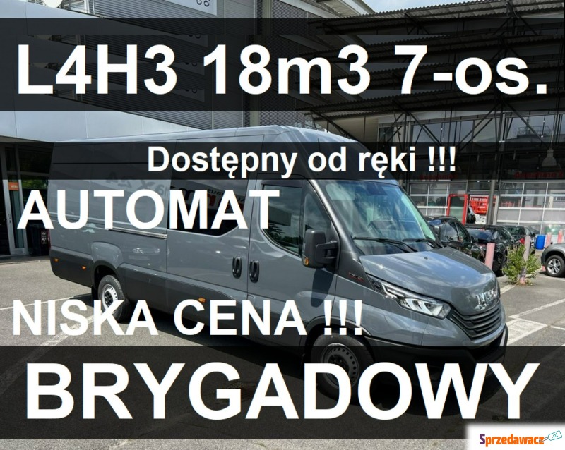 Iveco Daily 35S18 H - 18m3 L4H3 176KM Automat... - Dostawcze i ciężarowe - Szczecinek