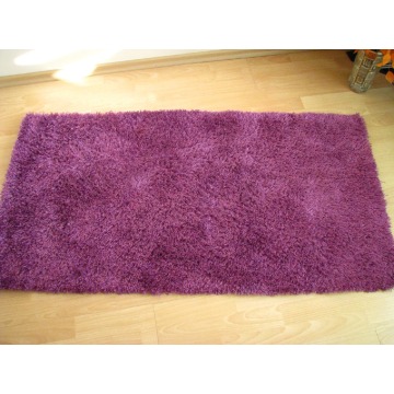 Czysty, puszysty dywan shaggy, fioletowy 70 x 130 cm