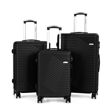 Zestaw walizek podróżnych 3w1 Sapphire st-120 - czarne