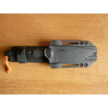 Używany nóż Ka-Bar BK18 Becker Harpoon, czarny, ulepszona pochwa