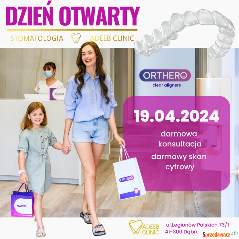 Ortodoncja nakładki Dzień Otwarty z Dr Sandra... - Pozostałe - Dąbrowa Górnicza
