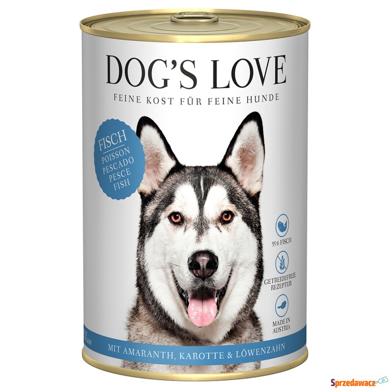 Dog's Love Adult 6 x 400 g - Ryba - Karmy dla psów - Radom