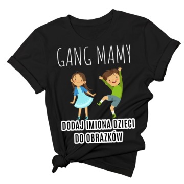 koszulka gang mamy z imionami dzieci - wzór 3