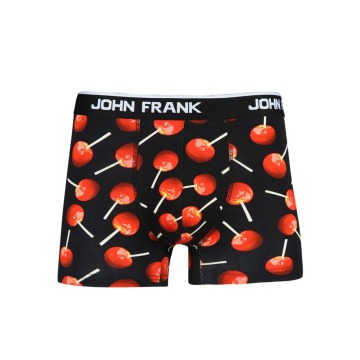Bokserki Męskie Czarne John Frank Candy Apple JFBD296