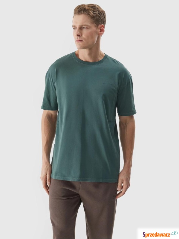 Koszulka Z Krótkim Rękawem Męska Zielona 4F Sphere - Bluzki, koszulki - Jelenia Góra