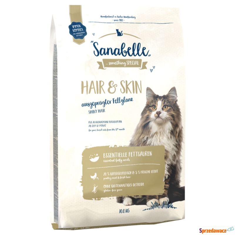 Dwupak Sanabelle, 2 x 10 kg - Hair & Skin - Karmy dla kotów - Głogów
