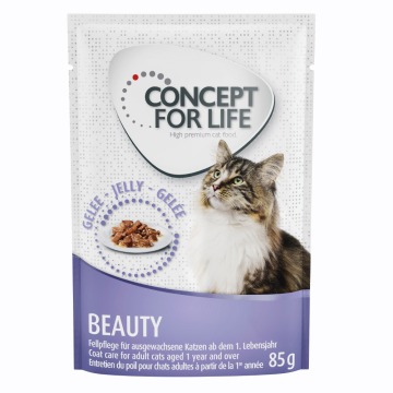 30 zł taniej! Concept for Life, karma mokra dla kota, 48 x 85 g - Beauty w galarecie