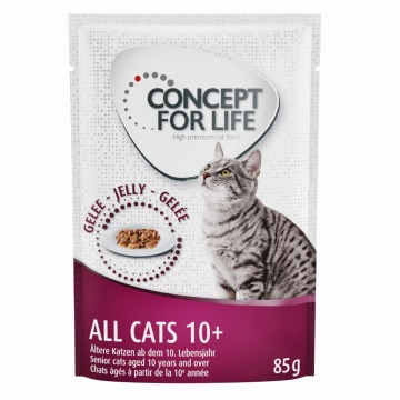 30 zł taniej! Concept for Life, karma mokra dla kota, 48 x 85 g - All Cats 10+ w galarecie