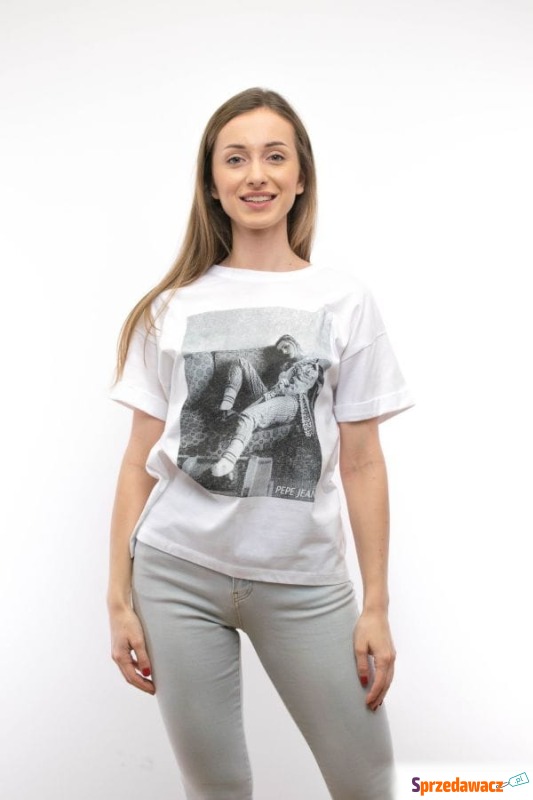 
T-shirt damski Pepe Jeans PL505742 biały
 - Bluzki, koszule - Jaworzno