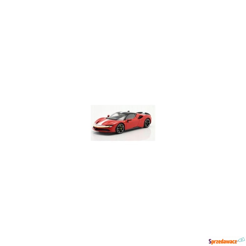  Ferrari SF90 Stradale red 1:18 BBURAGO  - Samochodziki, samoloty,... - Olsztyn