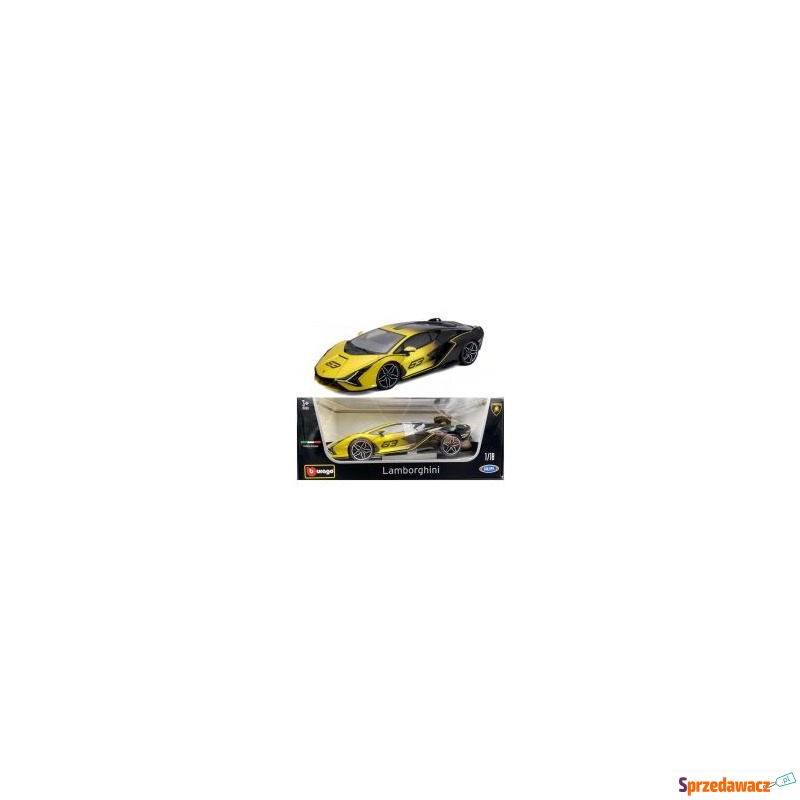  Lamborghini Sian FKP 37 yellow fade 1:18 BBURAGO - Samochodziki, samoloty,... - Głogów