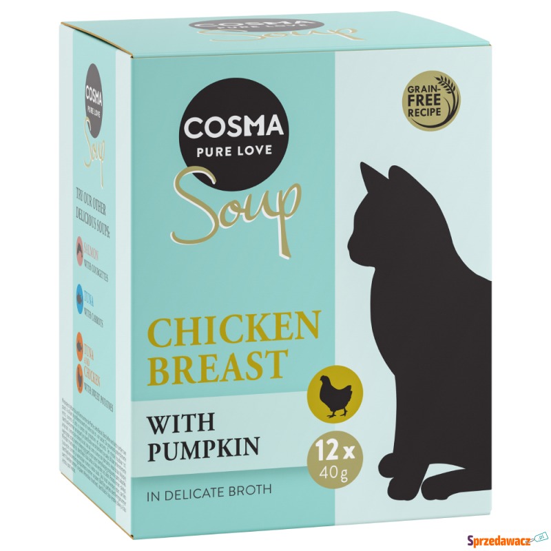 Megapakiet Cosma Soup, 24 x 40 g  - Pierś z k... - Karmy dla kotów - Głogów