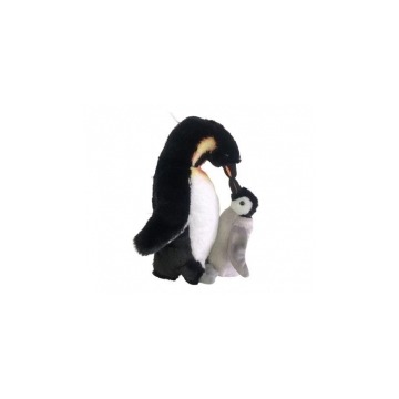  Pingwin z młodym 28cm Dubi