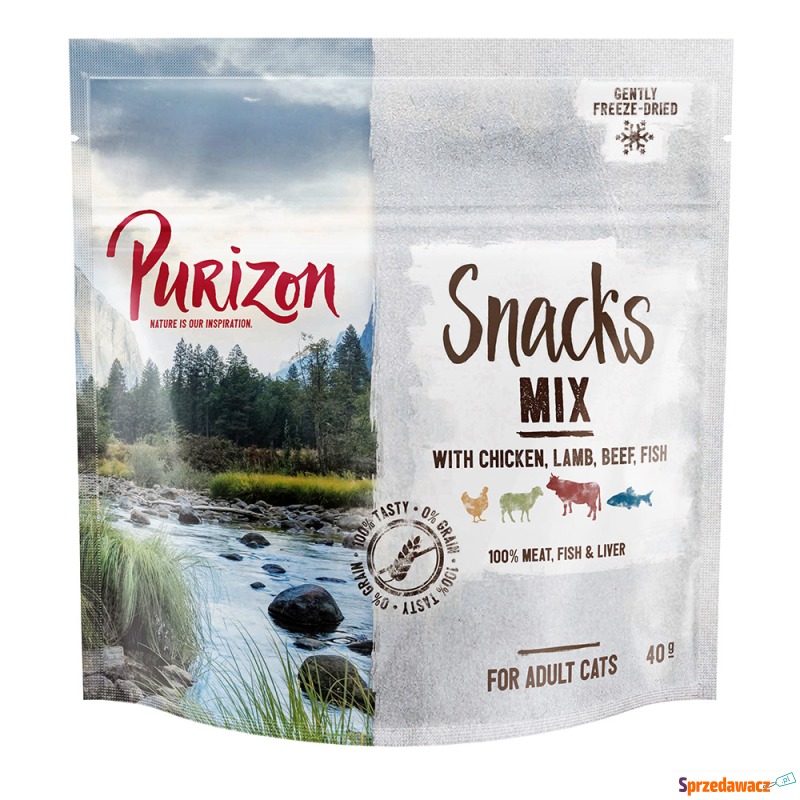 Purizon Snacks, mix (bez zbóż) - 3 x 40 g - Przysmaki dla kotów - Jaworzno
