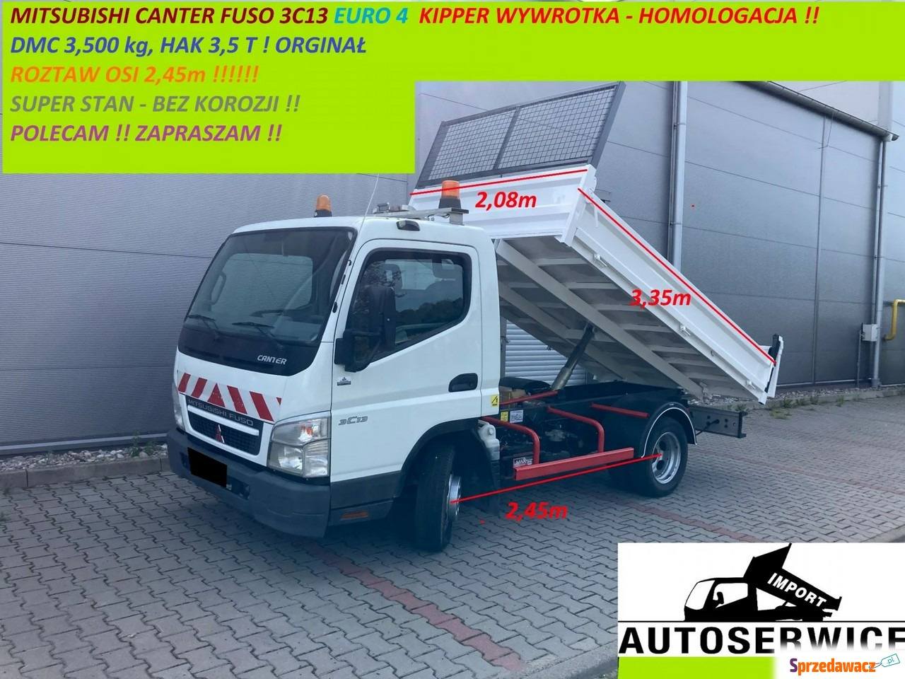 Mitsubishi Canter - !HOMOLOGACJA...
