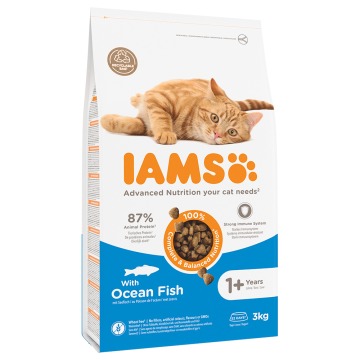 IAMS Advanced Nutrition Adult Cat, z rybami morskimi - 3 kg