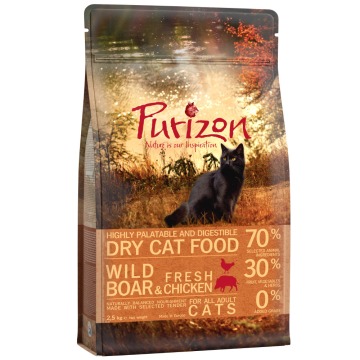 Pakiet przejściowy! Purizon bezzbożowa karma dla kociąt i dorosłych kotów - 2,5 kg Kitten + 2,5 kg A