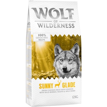 Wolf of Wilderness Adult „Sunny Glade”, jeleń - 12 kg