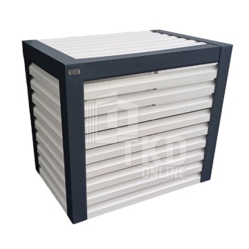 Osłona klimatyzatora - pompy ciepła 90x50x110 cm biały + antracyt TKD168