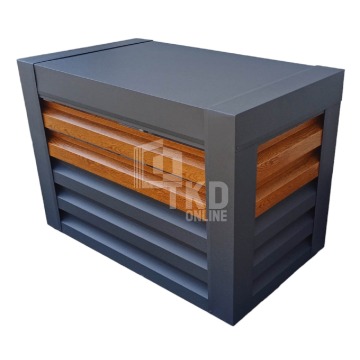 Osłona klimatyzatora - pompy ciepła70x40x60 cm antracyt + jasny orzech TKD181