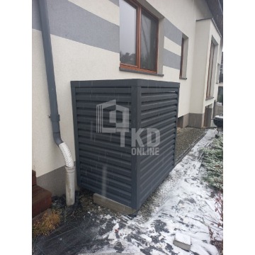 Osłona pompy ciepła 80x50x180 cm antracyt TKD185 - Pompy ciepła - Rybnik - zdjęcie 2