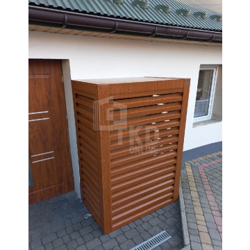 Osłona pompy ciepła 100x60x190 cm      ciemny... - Pompy ciepła - Gniezno - zdjęcie 3