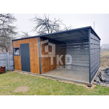 Domek Ogrodowy Schowek 3x4 + Wiata 3x4 Drzwi Okno... - Garaże i wiaty - Sieradz - zdjęcie 4
