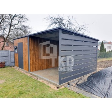 Domek Ogrodowy Schowek 3x4 + Wiata 3x4 Drzwi Okno... - Garaże i wiaty - Sieradz - zdjęcie 5