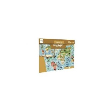  Puzzle magnetyczne i gra 2w1 Mapa świata Scratch