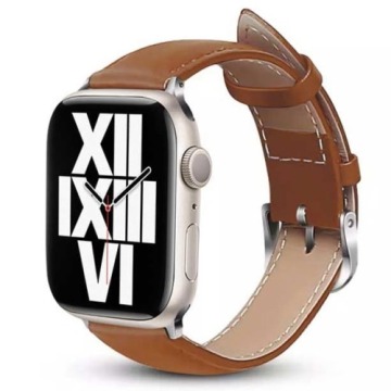 Pasek Crong Noble Band do Apple Watch 38/40/41 mm, jasnobrązowy