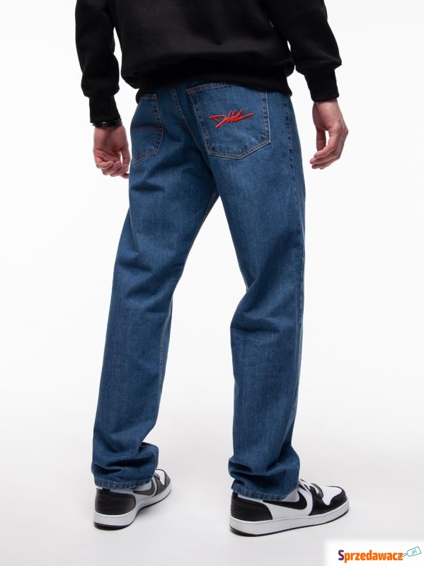 Spodnie Jeansowe Regular Męskie Niebieskie DIIL... - Spodnie - Kędzierzyn-Koźle