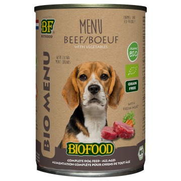 BF Petfood Organic Menü, wołowina - 12 x 400 g