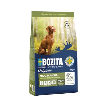 Pakiet oszczędnościowy Bozita Original, 2 x 3 kg - Adult Flavour Plus, renifer