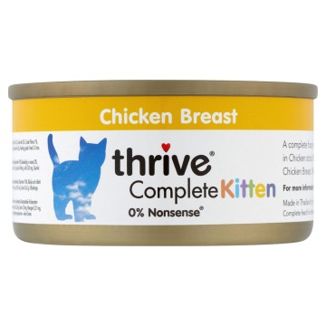 Thrive Complete Kitten, 12 x 75 g - Kurczak