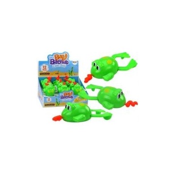  Zabawka do kąpieli nakręcana żaba zielona Leantoys